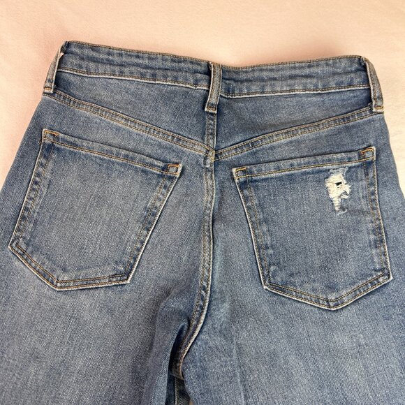 Old Navy High-Waisted OG Straight Leg Cut-Off Jeans - Picture 6 of 13